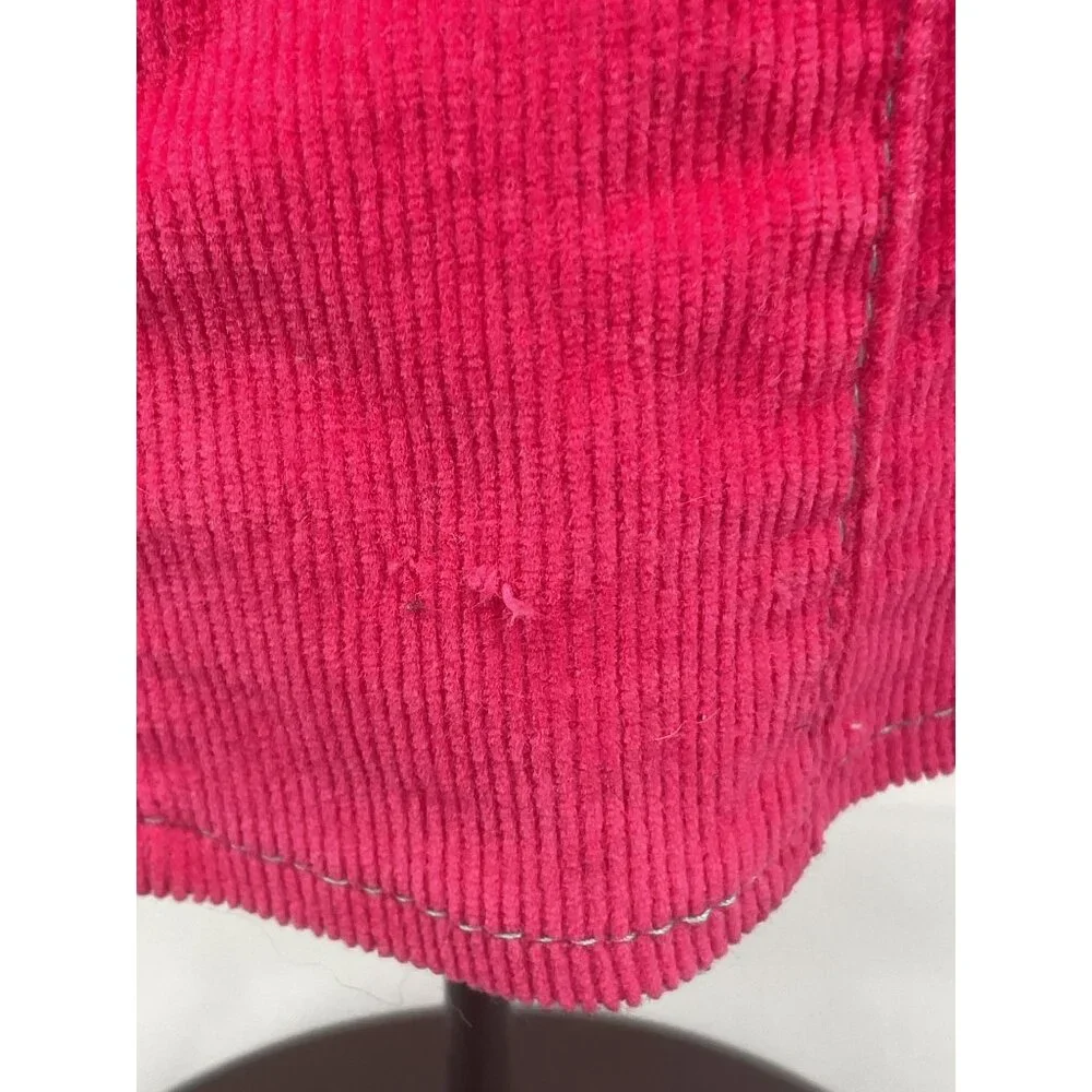 Pink Corduroy Doll Dress With Floral Embroidery & Button Accents By Battat